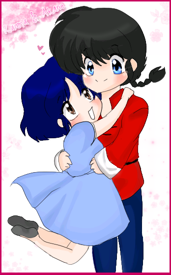 Ranma and Akane chibis