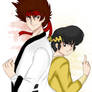 Sanosuke and Ryoga ..FIGHT