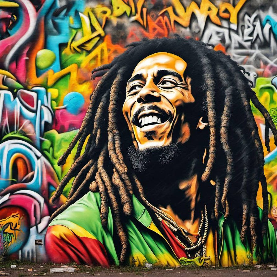 Marley Bob Marley Graffiti by lordEvilVader on DeviantArt