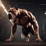 Pitbull bodybuilder