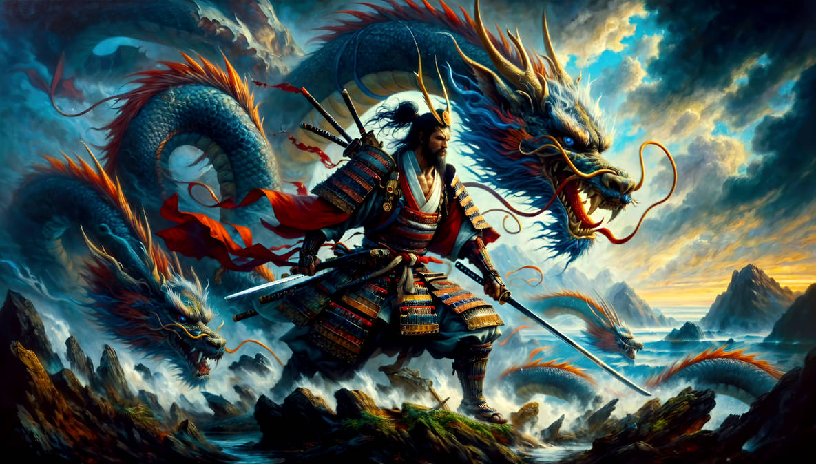 Samurai and Dragons by lordEvilVader on DeviantArt