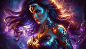 Glowing Wonder Woman