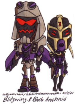 TFA Chibis Blitzwing and BA