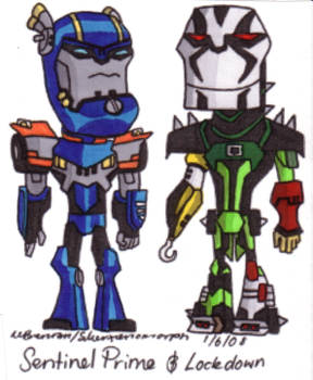 TFA Chibis S Prime + Lockdown