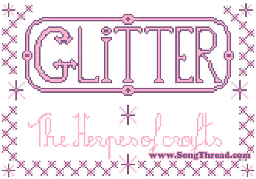 Glitter the herpes of crafts