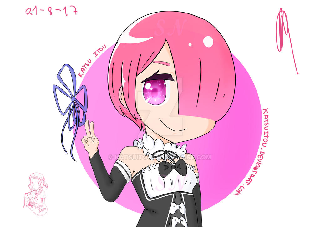 Ram Chibi fanart (?) by KatsuItou on DeviantArt
