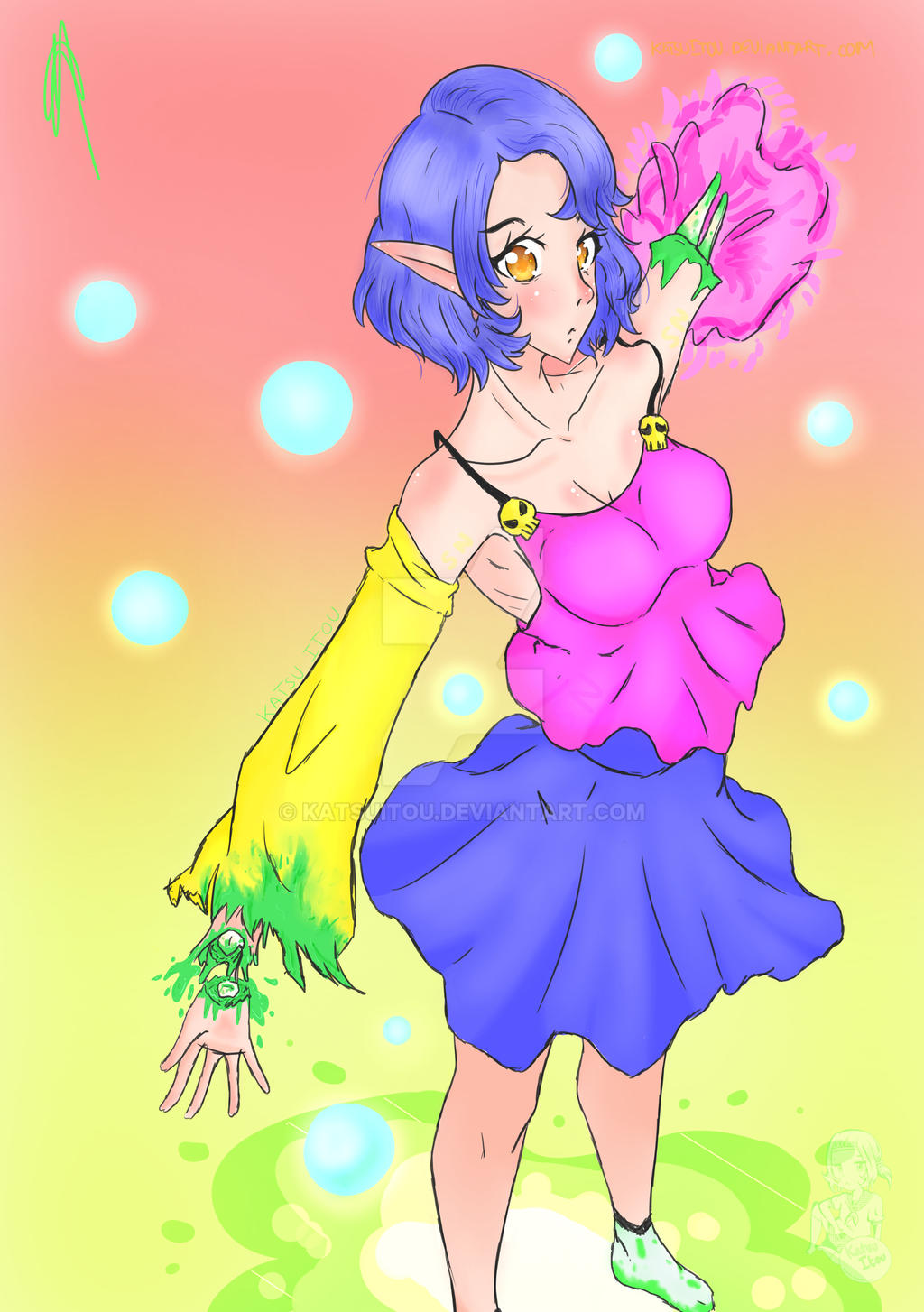 Pastel Gore Anime Girl by KatsuItou on DeviantArt