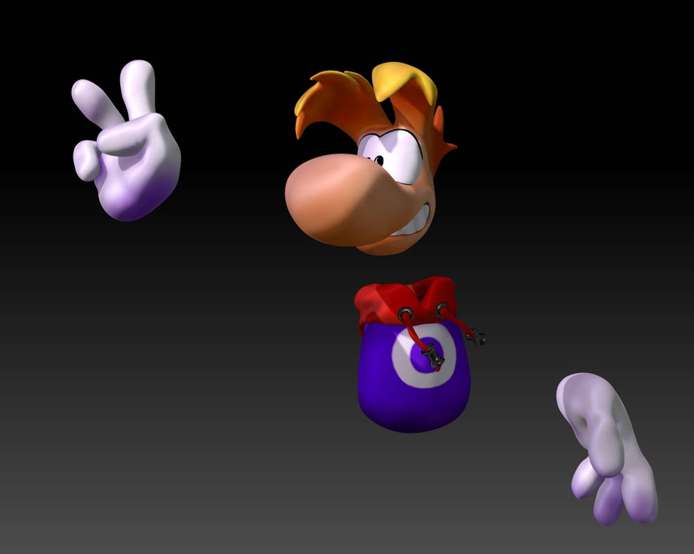 Rayman 3D Model 01 by The90sDoggo on DeviantArt