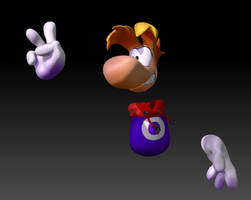 Rayman 3D Model 01