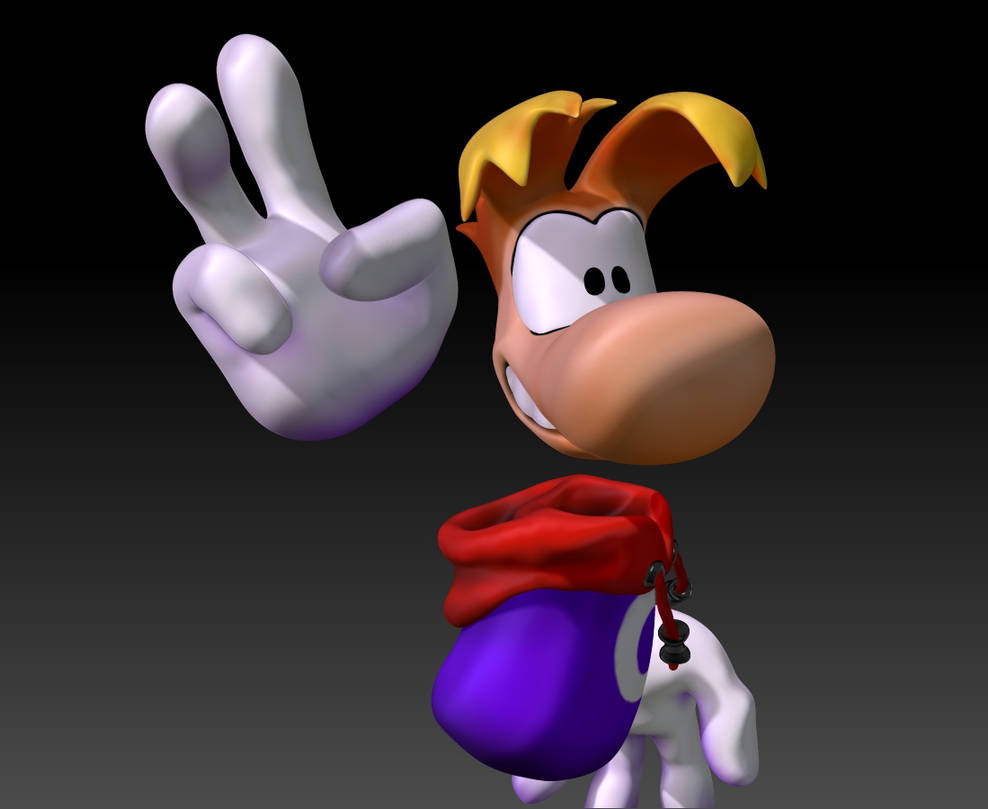 Rayman 3D Model 02 by The90sDoggo on DeviantArt