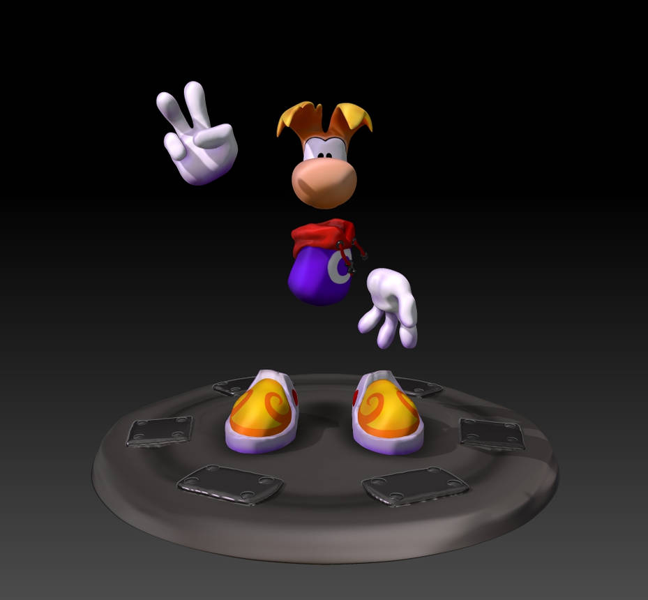 Rayman 3D Model 07 by The90sDoggo on DeviantArt