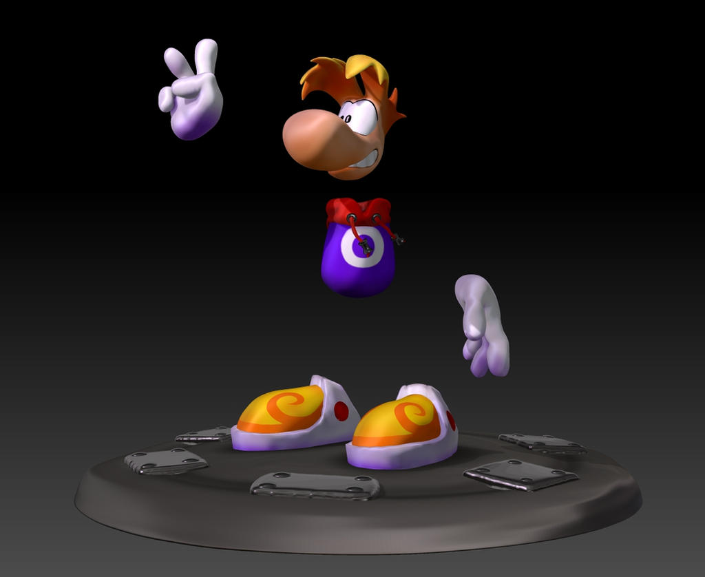 Rayman 3D Model 10 by The90sDoggo on DeviantArt