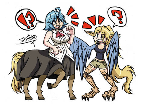Papi and Centorea Monster Musume Headswap
