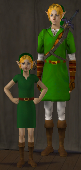THE LEGEND OF ZELDA OCARINA OF TIME - YOUNG LINK TO ADULT LINK IN
