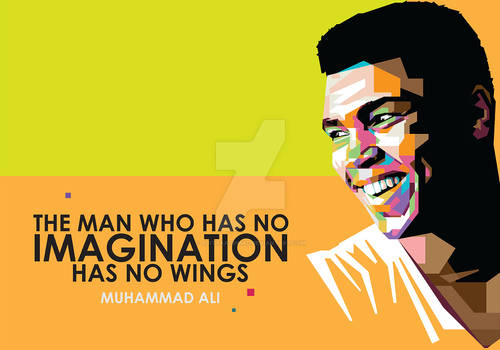 Muhammad Ali in Wedha's Pop Art Portrait