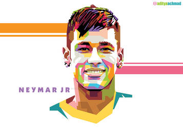 Neymar JR in Wedha's Pop Art Portrait