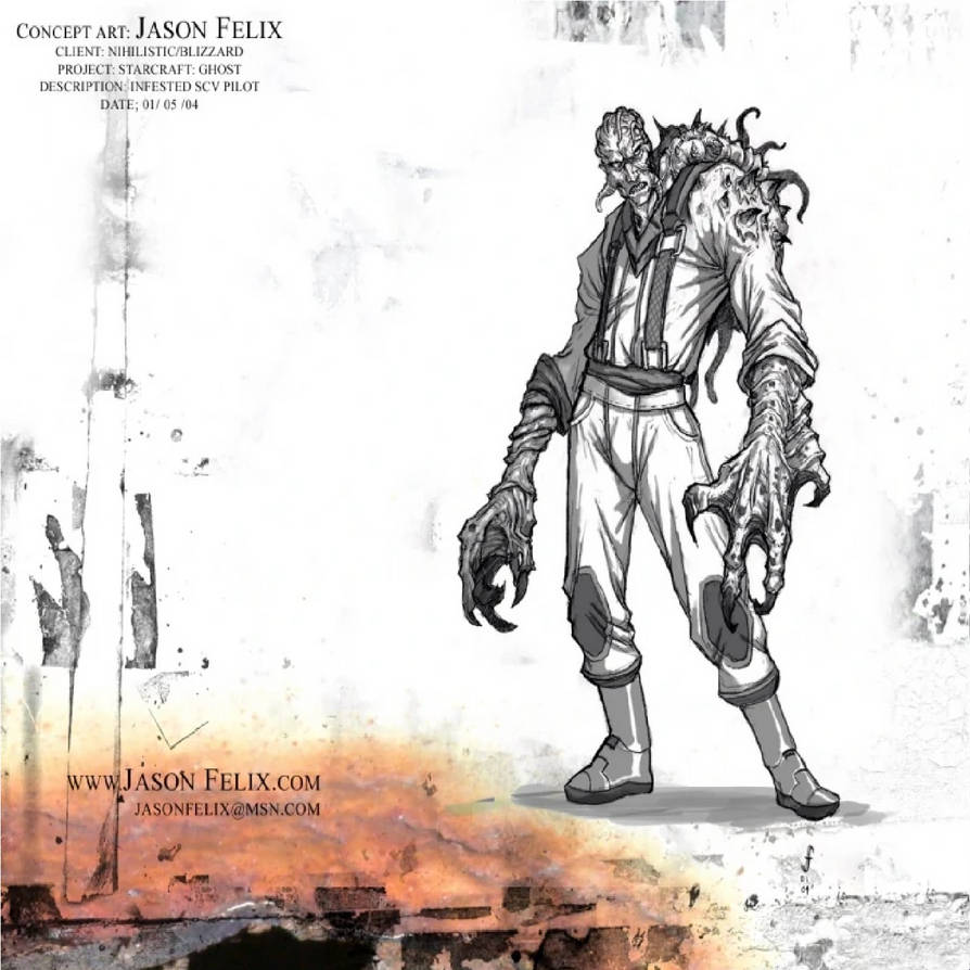 Starcraft Ghost: Infested SCV pilot. by Venom-Rules-all on DeviantArt