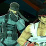 Super Smash: Snake and Ryu.