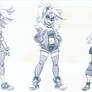 Crash Bandicoot: Early designs of Tawna.