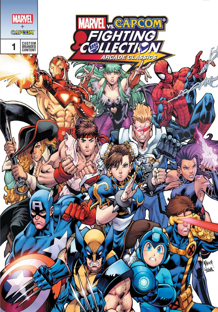 Marvel Vs Capcom Fighting Collection Comic Cover. by Venom-Rules-all on ...