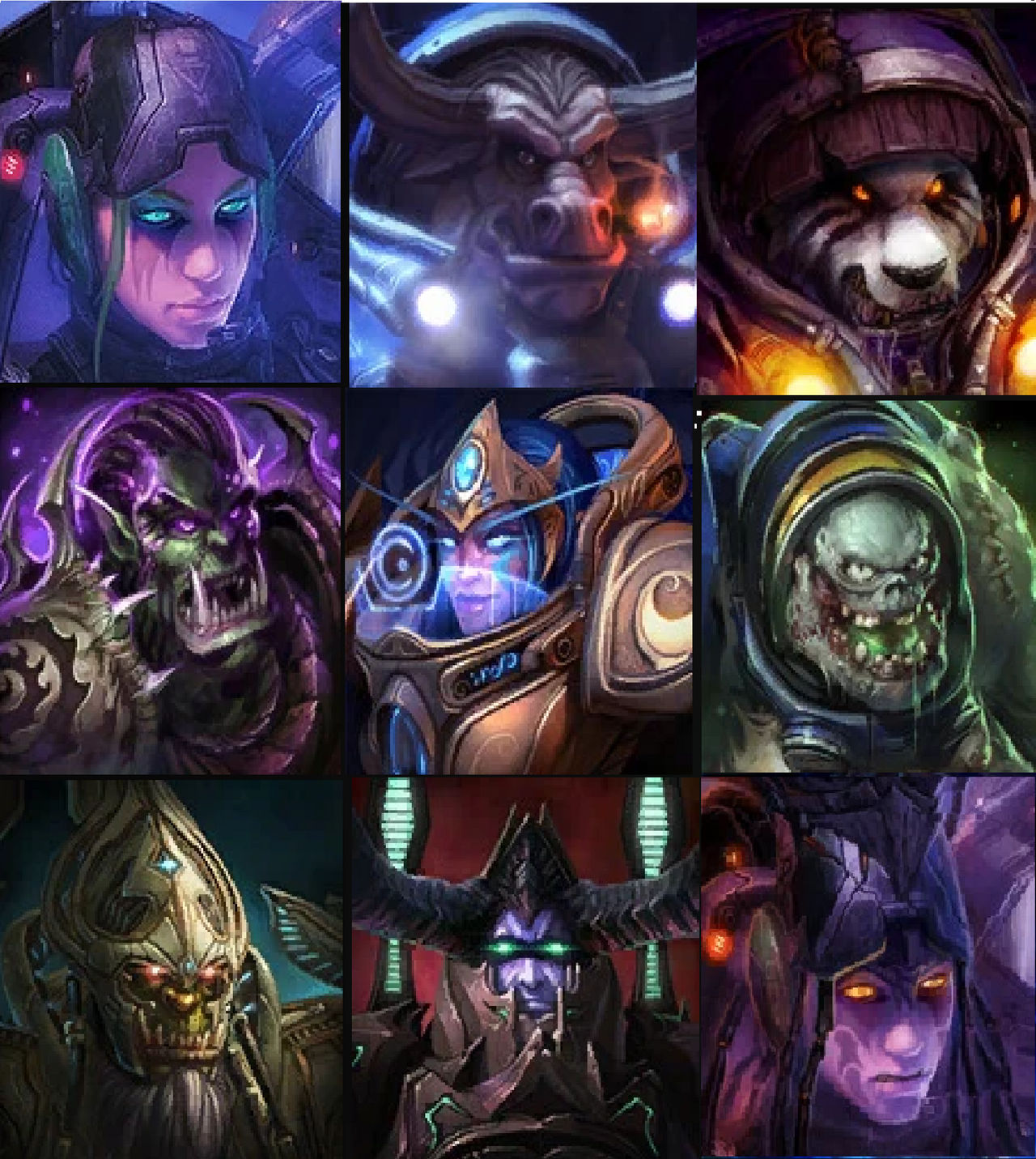 Sc2 Worldcraft Starcraft 2: Warcraft Portraits. by Venom-Rules-all on DeviantArt