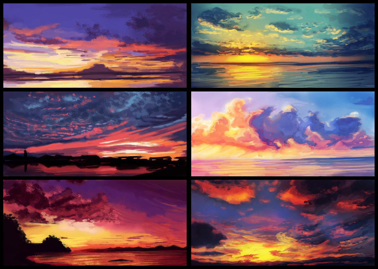 Sunset Study Sunset study by AdamaSto on DeviantArt