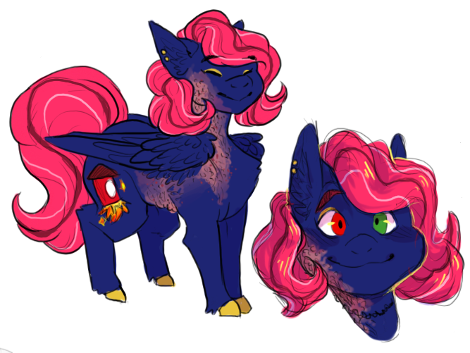 Sparkie ref by Snellyfish on DeviantArt