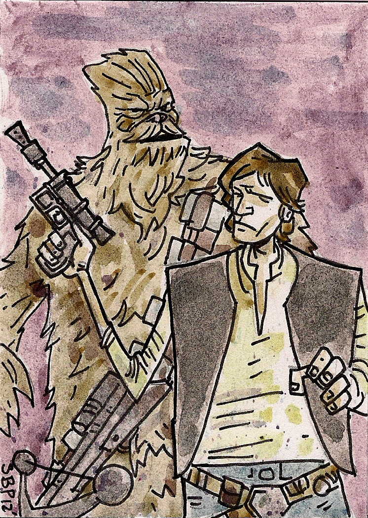 Han Solo and Chewbacca