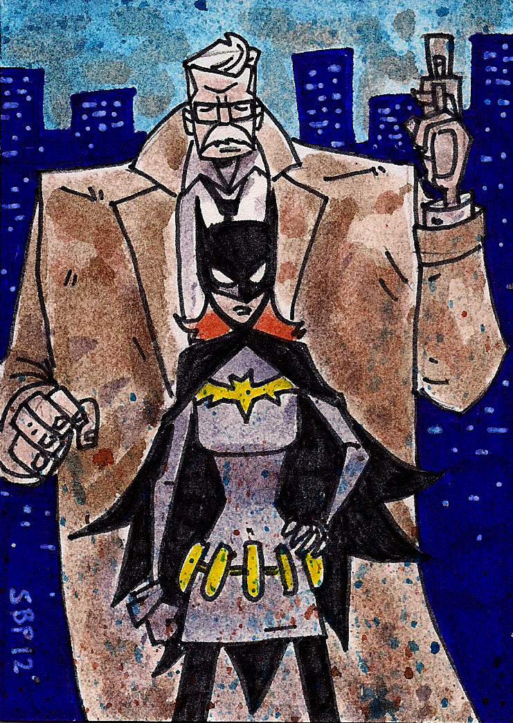 Batgirl and Commissioner Gordon