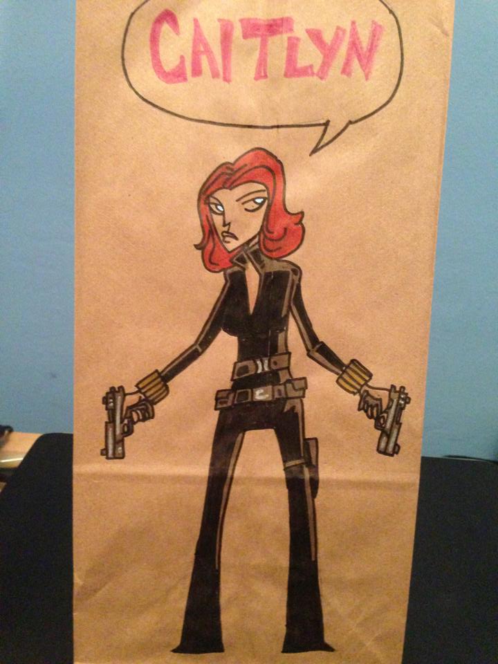 Black Widow Lunch Bag