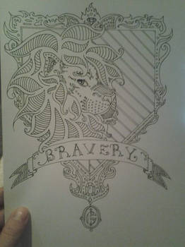 Gryffindor Crest Coloring Page