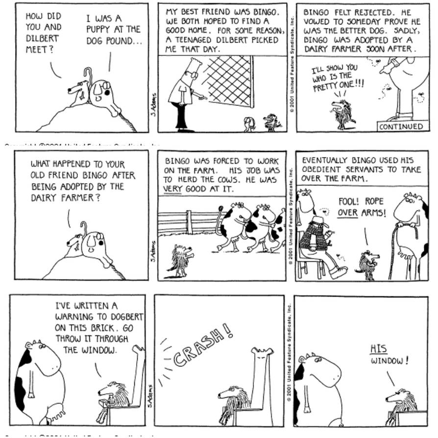 Weekend Dogbert Dilbert: How Dogbert met Dilbert by luis-c on DeviantArt