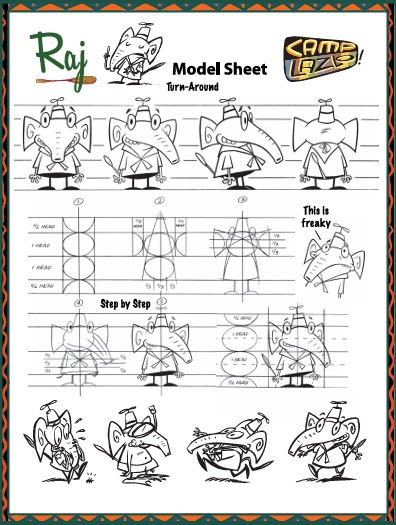 Raj Model Sheet by luis-c on DeviantArt