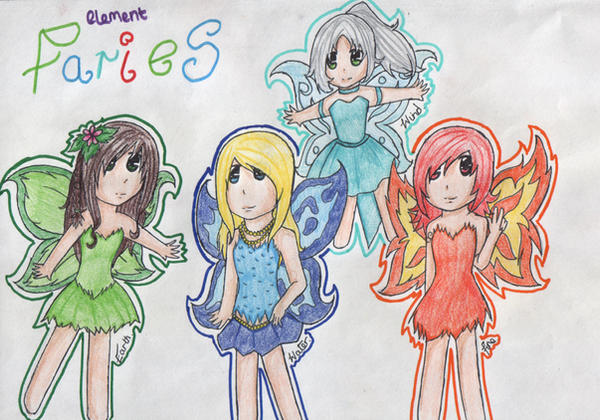 Chibi Element Faries by chobits197 on DeviantArt