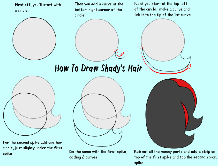 How To Draw Shady's Hair