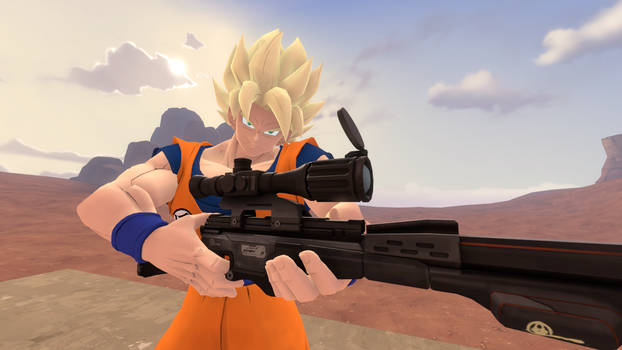 Goku with Rifle