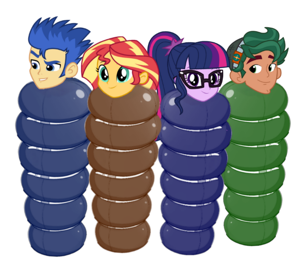Inflatable Sleepsack Deviantart Flash sunset sci twi Timber In sleepsack by mlpfan2011 on DeviantArt