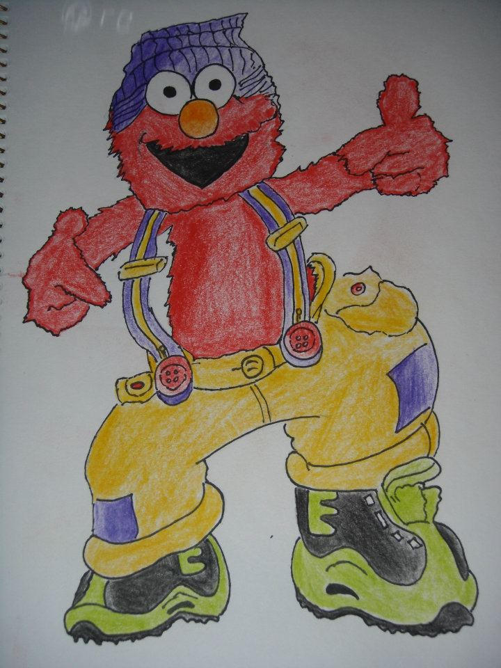 Elmo Rapper Elmo 'rapper' Sketch by saintvinod on DeviantArt