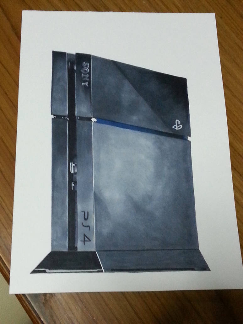 Sony PS4 Console Sketch by saintvinod on DeviantArt