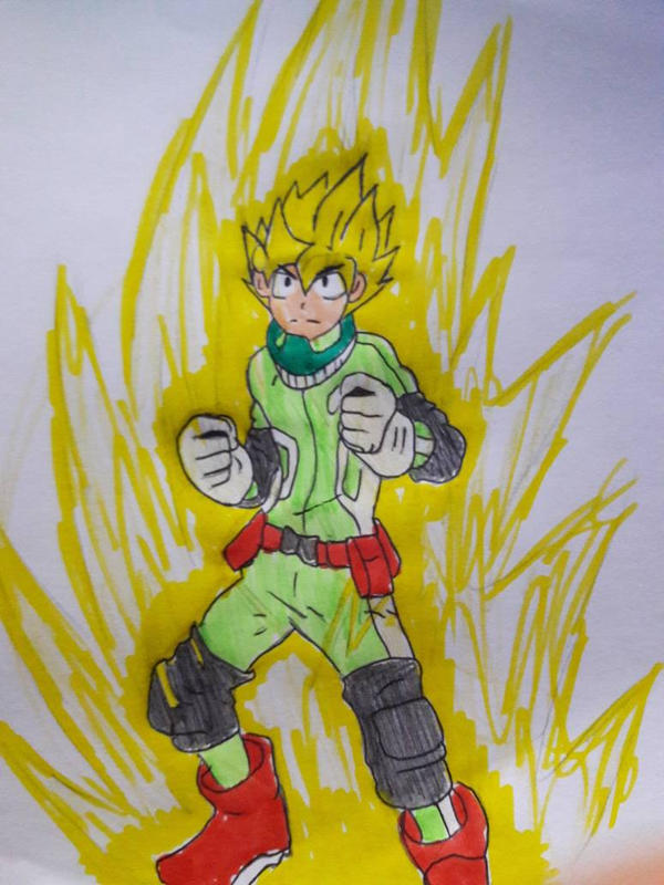Super Saiyan Deku by Makkussu on DeviantArt