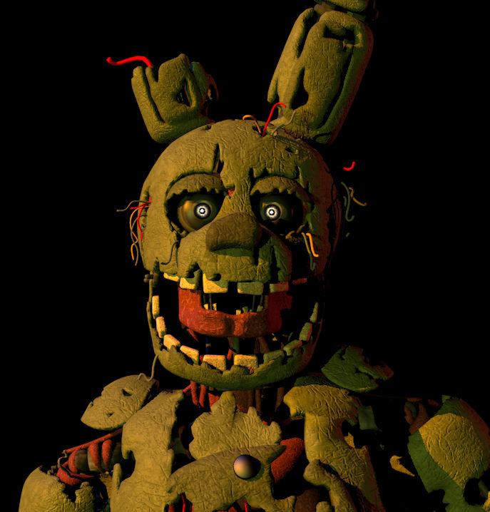 Springtrap V4 (C4D/FNAF) SpringTrap V4 Render 2 by RealMclovin on DeviantArt