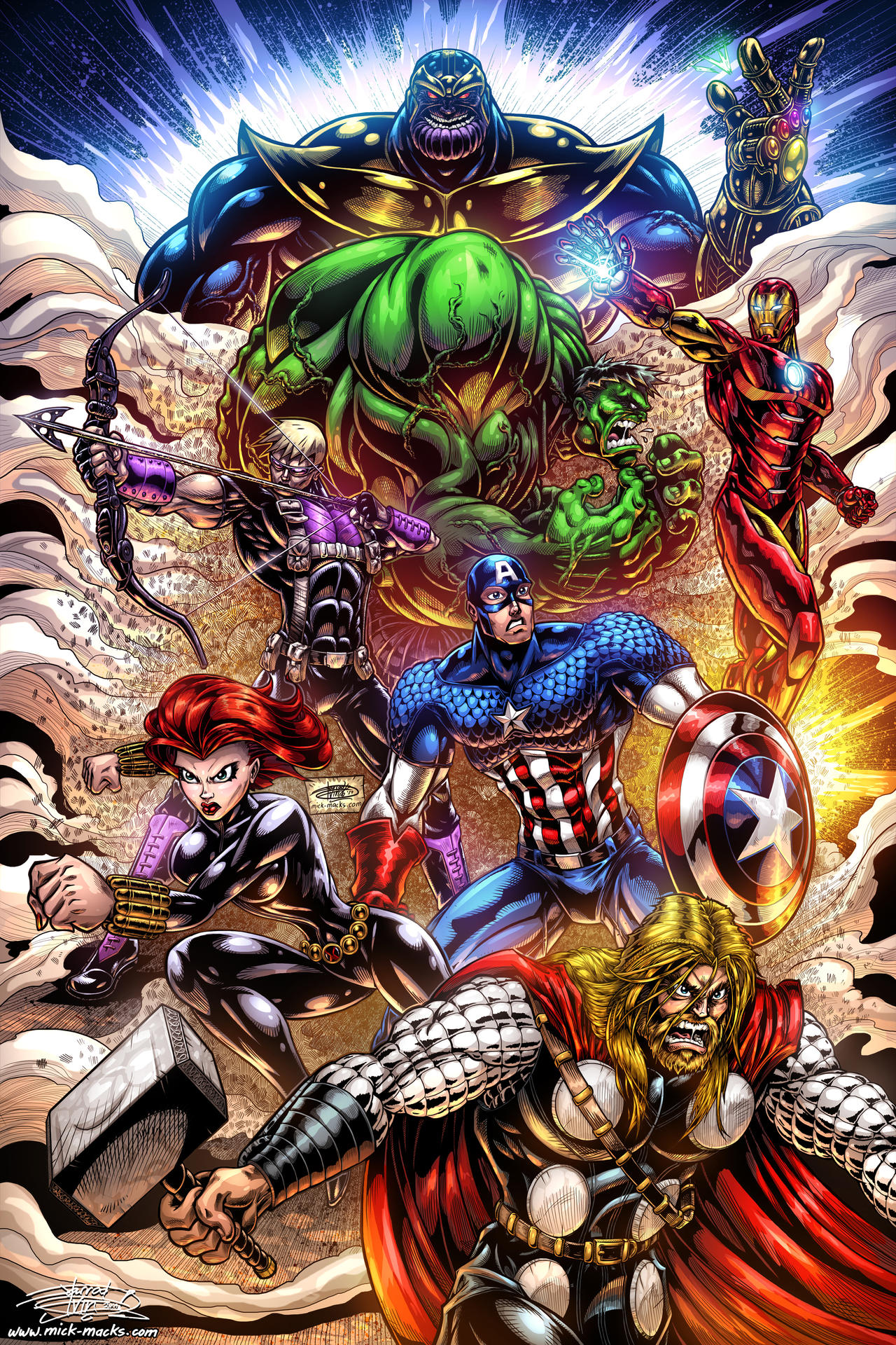 Avengers Fan Art - Colours