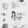 Sherlock and Doctor Who Sketchdump