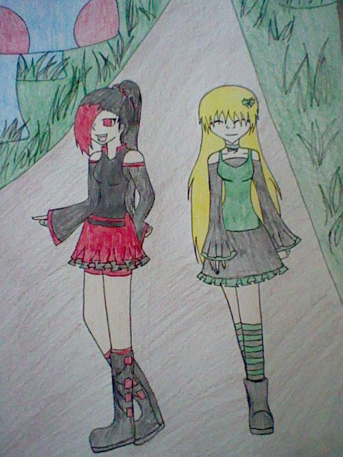 Kurina And Akita in Wonderland