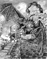 Hero Hynreck and the Dragon Smerg
