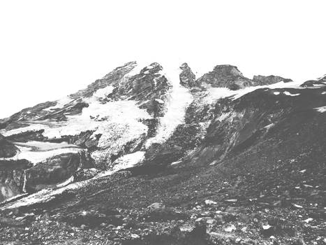 Mountain in Black and White