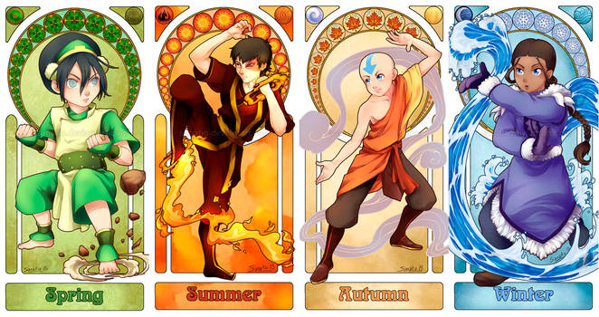 Avatar Art Nouveau - The Four Seasons