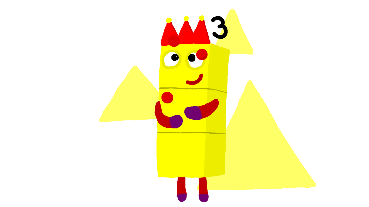 Numberblock three by MrGCozo on DeviantArt