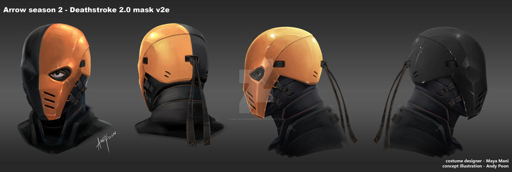 Arrow Season2 DeathStroke2 Helmet development