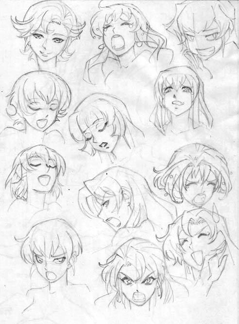 some facial expression practice